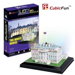 Casa Alba Washington SUA - Puzzle 3D - 56 de piese