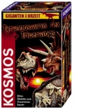 Set descopera si asambleaza scheletul - T-rex &amp; Triceratops - Kosmos