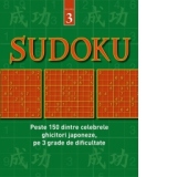 Sudoku, volumul 3 - Peste 150 dintre celebrele ghicitori japoneze, pe 3 grade de dificultate