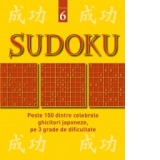 Sudoku, volumul 6 - Peste 150 dintre celebrele ghicitori japoneze, pe 3 grade de dificultate