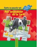 Carte cu puzzle-uri - Puii animalelor de la tara