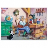 Pinocchio cu Gepetto (super puzzle 100 piese, 3+, 1 jucator)
