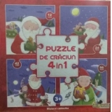 Puzzle 4 in 1 Craciun - Misterul Cadourilor