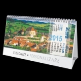 Calendar Romania 2015 birou 23x11 cm, 12 file (KB001)