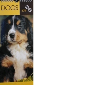 Calendar Dogs 2015 13 file, 14x34 cm, spiralizat (KI023)