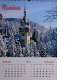 Calendar Romania 2015 6 file, 30x42 cm, spiralizat (KI035)