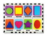 Puzzle lemn in relief Forme geometrice Melissa and Doug