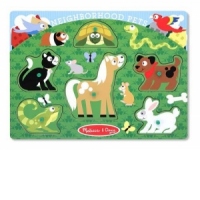 Puzzle lemn animale de companie Melissa and Doug