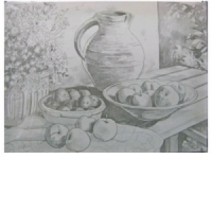 Canvas predesenat 30x40 cm, model fructe