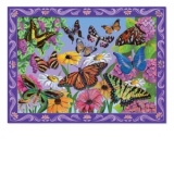 Set de creatie mozaic pe numere Peisaj cu Fluturi Melissa and Doug