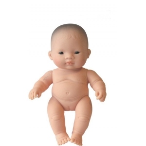 Papusa Bebelus asiatic fetita Miniland 21 cm