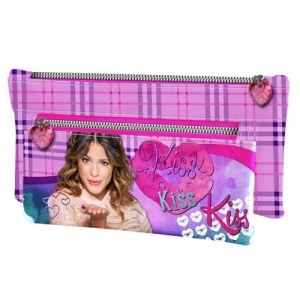 Mini gentuta pentru cosmetice Disney Violetta, colectia Kiss