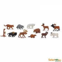 Punga 48 figurine Animale salbatice nord-americane