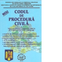 Codul de procedura civila. Tabla de materii si index alfabetic. Anul 2015.