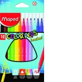 Carioca 12 culori Maped Color peps Imagine