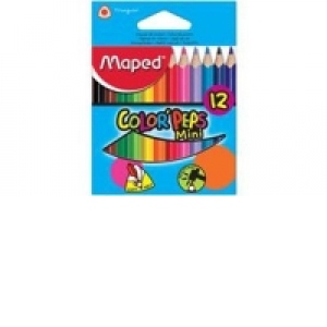 Creioane colorare 12 culori Maped Color peps Mini