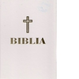 Biblia coperta alba, format 0,73 - goldschnitt