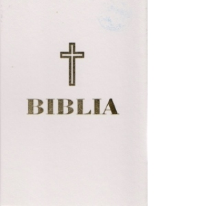 Biblia coperta alba, format 0,73 - goldschnitt