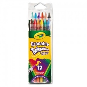 Set 12 Creioane Colorate Retractabile