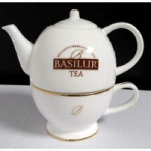 Ceainic cu ceasca portelan Basilur Tea for One