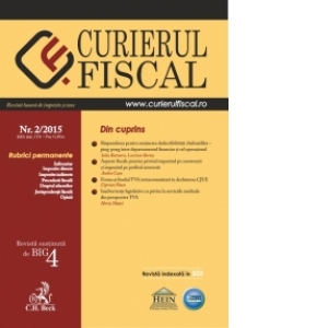 Curierul Fiscal, Nr. 2/2015