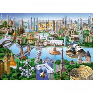 Puzzle Locuri celebre 1000 piese