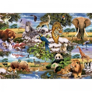 Puzzle 1000 piese Animale salbatice