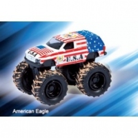Jucarie Monster Truck 4x4 die cast metalic, scara 1:58