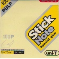 Post-it 76 x 76 mm, 100 file, galben