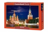 Puzzle 1000 piese Red Square by Night in Moscow, Russia 101788