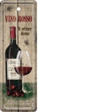 Semn de carte metalic Vino Rosso