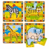 Primul meu puzzle - Safari - set 4 bucati