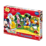 Puzzle 4 in 1 - Clubul lui Mickey Mouse (54 piese)