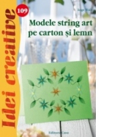 Modele string art pe carton si lemn - Idei creative 109