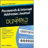 Passwords & Internet Addresses Journal For Dummies