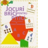 Jocuri brici pentru pitici - Cifrele, literele si formele geometrice. Carti de joc educative