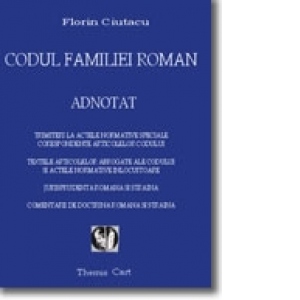 Codul familiei roman adnotat