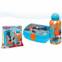 Recipient pentru apa (500 ml)+cutie pranz Planes