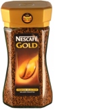 NESCAFE Gold, cafea solubila, 100% naturala, Borcan 200g