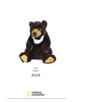 Jucarie Plus Venturelli - National Geographic Urs Negru 26 Cm - AV770774