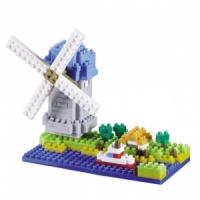 Moara De Vant. Set Constructie 3D Micro Cub - 200.046