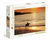 Puzzle 500 piese - Walk at Sunset - Clementoni 30475