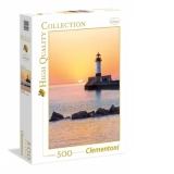 Puzzle 500 piese - Sunset to the Lighthouse - Clementoni 35003