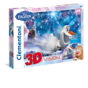 Puzzle 104 piese 3D - Frozen - Clementoni 20603