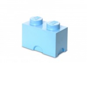 Cutie depozitare LEGO 1x2 albastru deschis