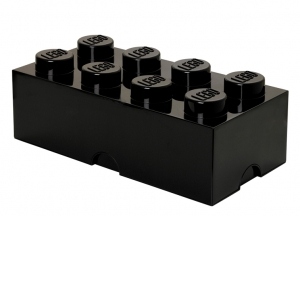 Cutie depozitare LEGO 2x4 negru (40041733)