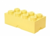 Cutie depozitare LEGO 2x4 galben deschis (40041741)