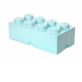 LEGO Cutie depozitare LEGO 2x4 albastru aqua