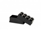 Mini cutie depozitare LEGO 2x4 negru
