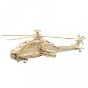 Puzzle 3D lemn - Elicopter Apache